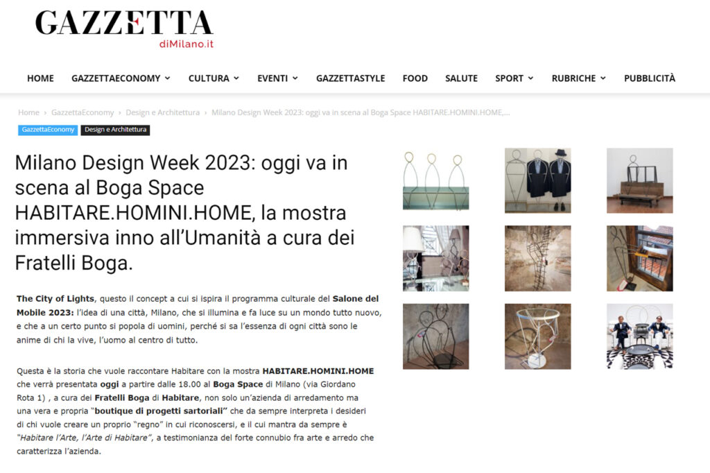 Milano Design Week 2023_habitare homini home_arredo di lusso possibile